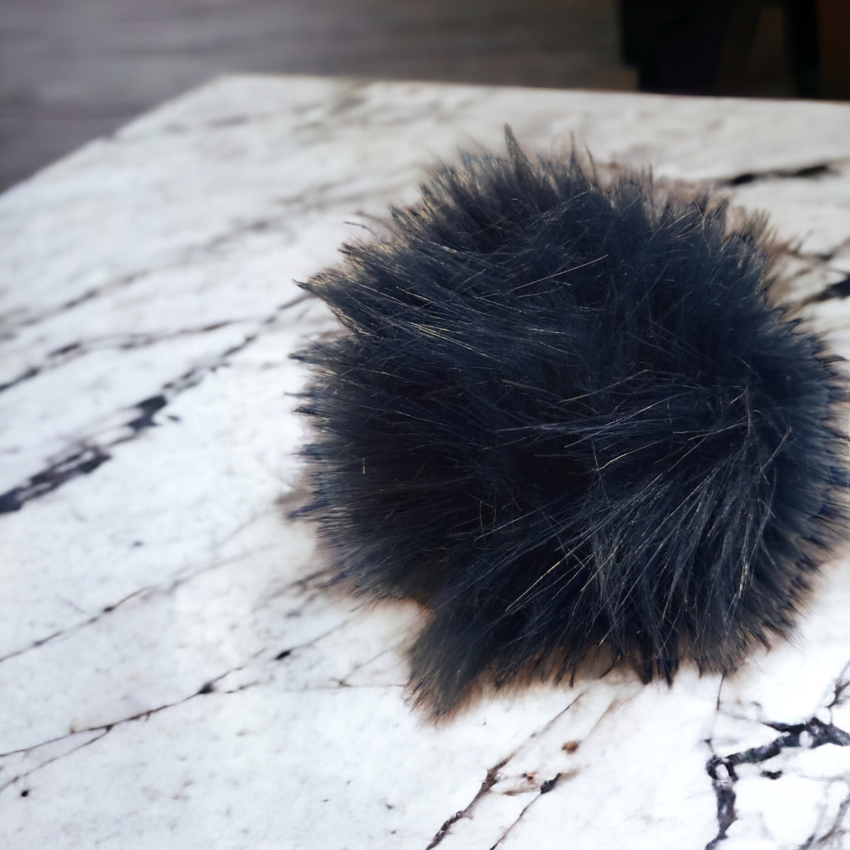 Faux Fur PomPoms - Snap On -Yarnboler - YourNextKnit