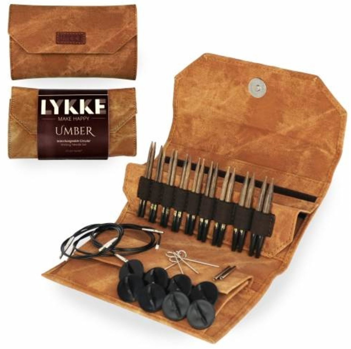 LYKKE - UMBER 3.5" Interchangeable Needle Set - YourNextKnit