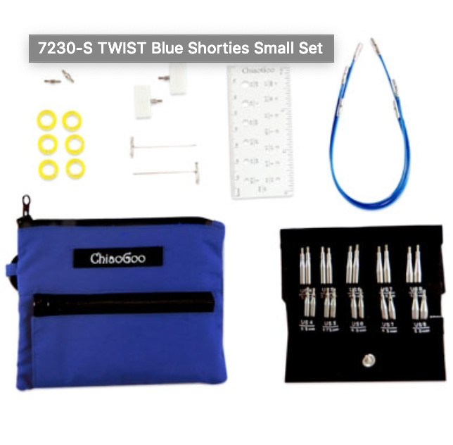 Chiagoo TWIST Blue Shorties Small Set - YourNextKnit