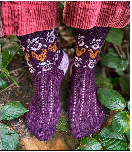 Charming Colorwork Socks - Charlotte Stone - YourNextKnit