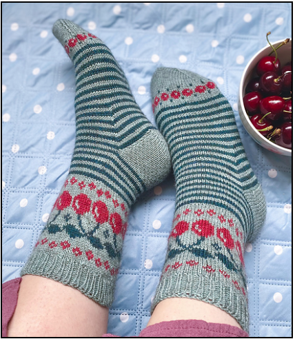 Charming Colorwork Socks - Charlotte Stone - YourNextKnit