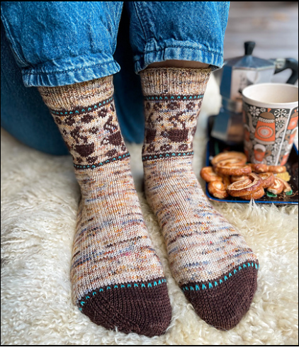 Charming Colorwork Socks - Charlotte Stone - YourNextKnit