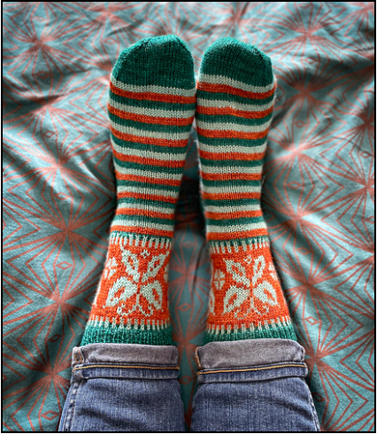 Charming Colorwork Socks - Charlotte Stone - YourNextKnit