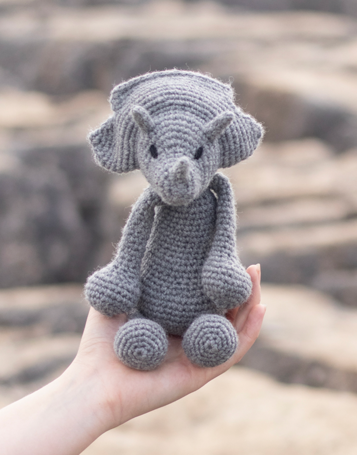 TOFT Animals - Victoria the Triceratops Kit - YourNextKnit