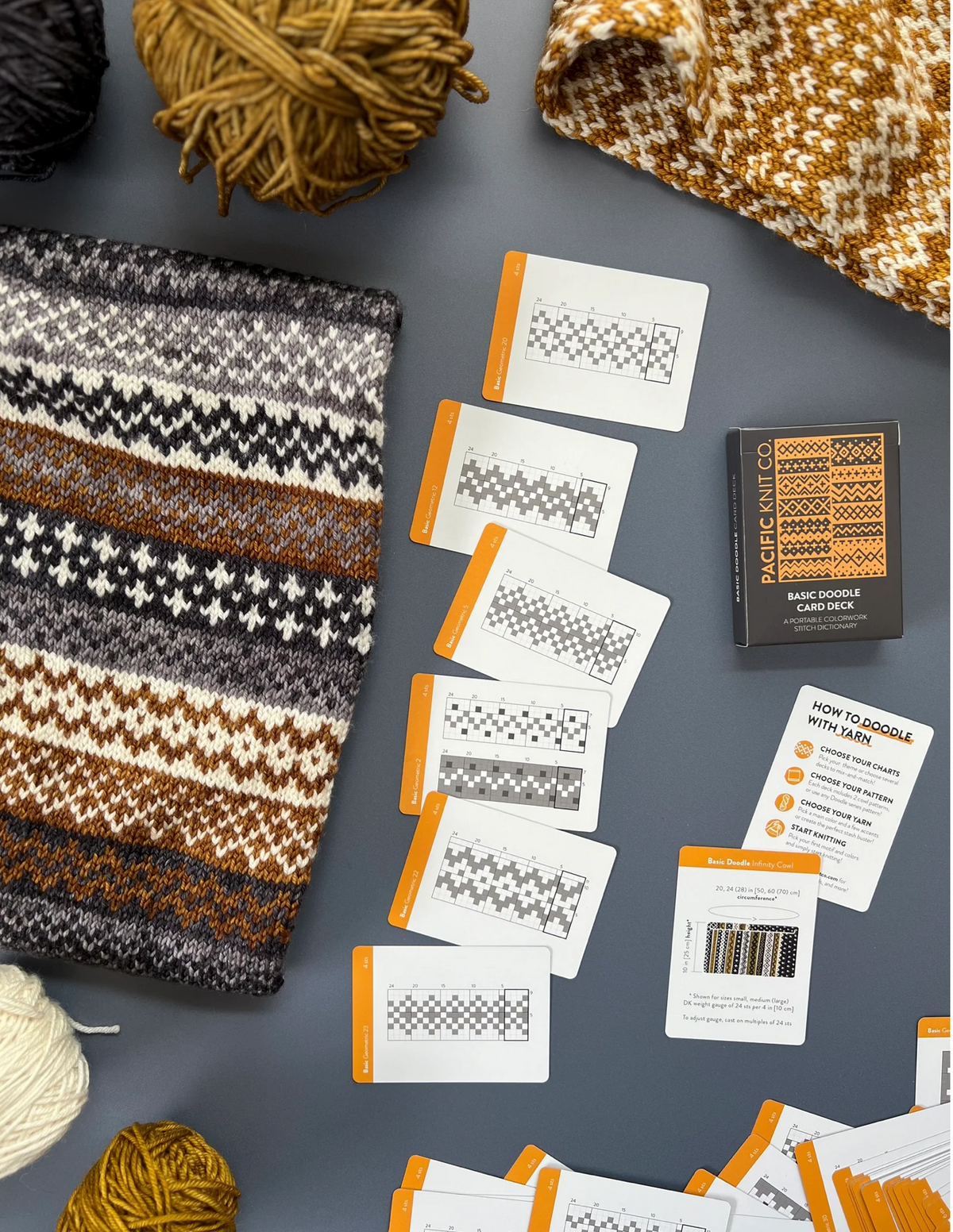 Pacific Knit Co - Basic Doodle Card Deck - YourNextKnit