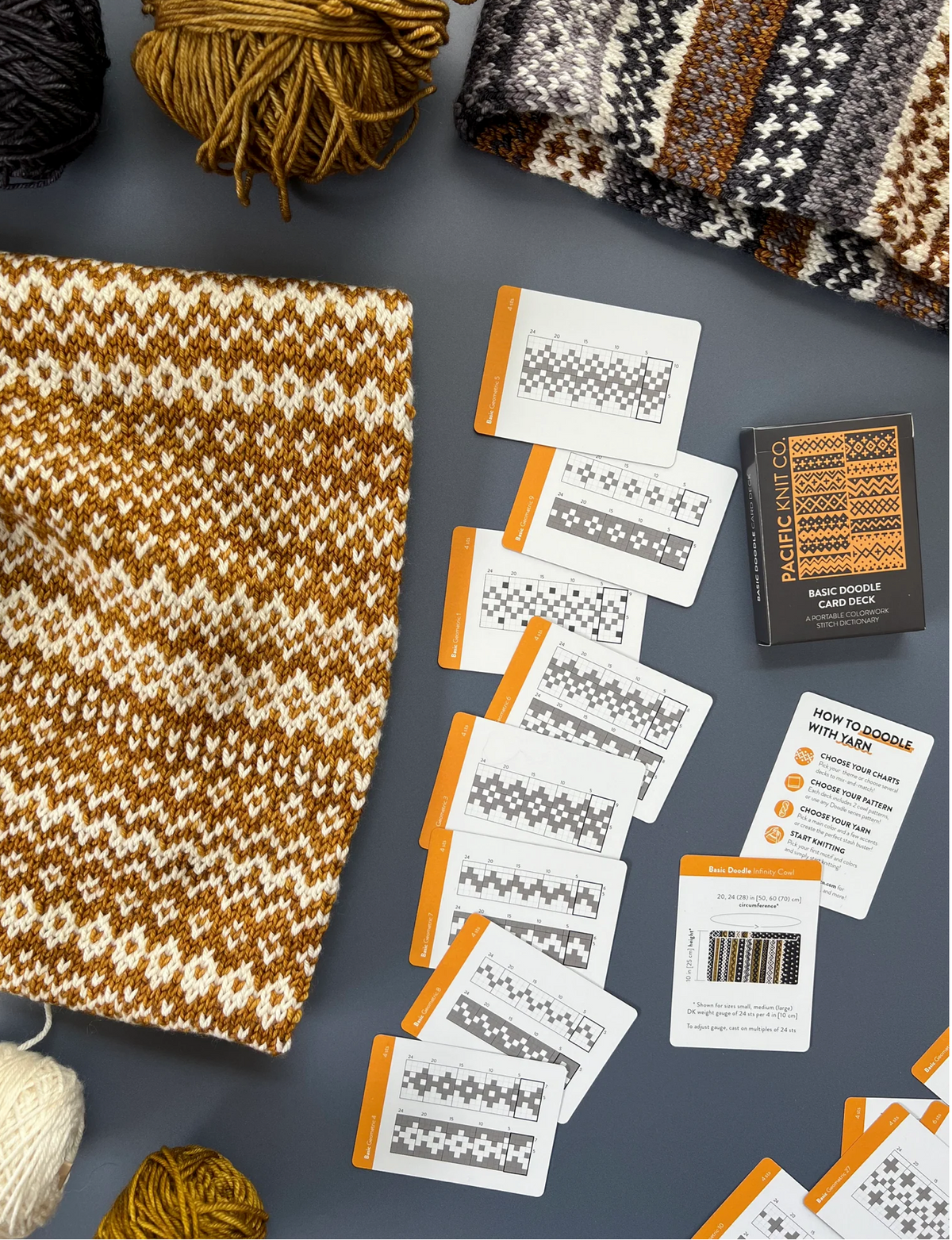 Pacific Knit Co - Basic Doodle Card Deck - YourNextKnit