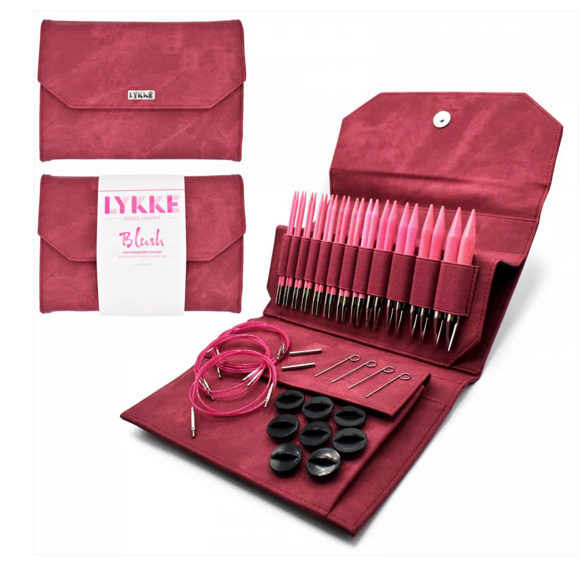 LYKKE - BLUSH Interchangeable Needle Set - YourNextKnit