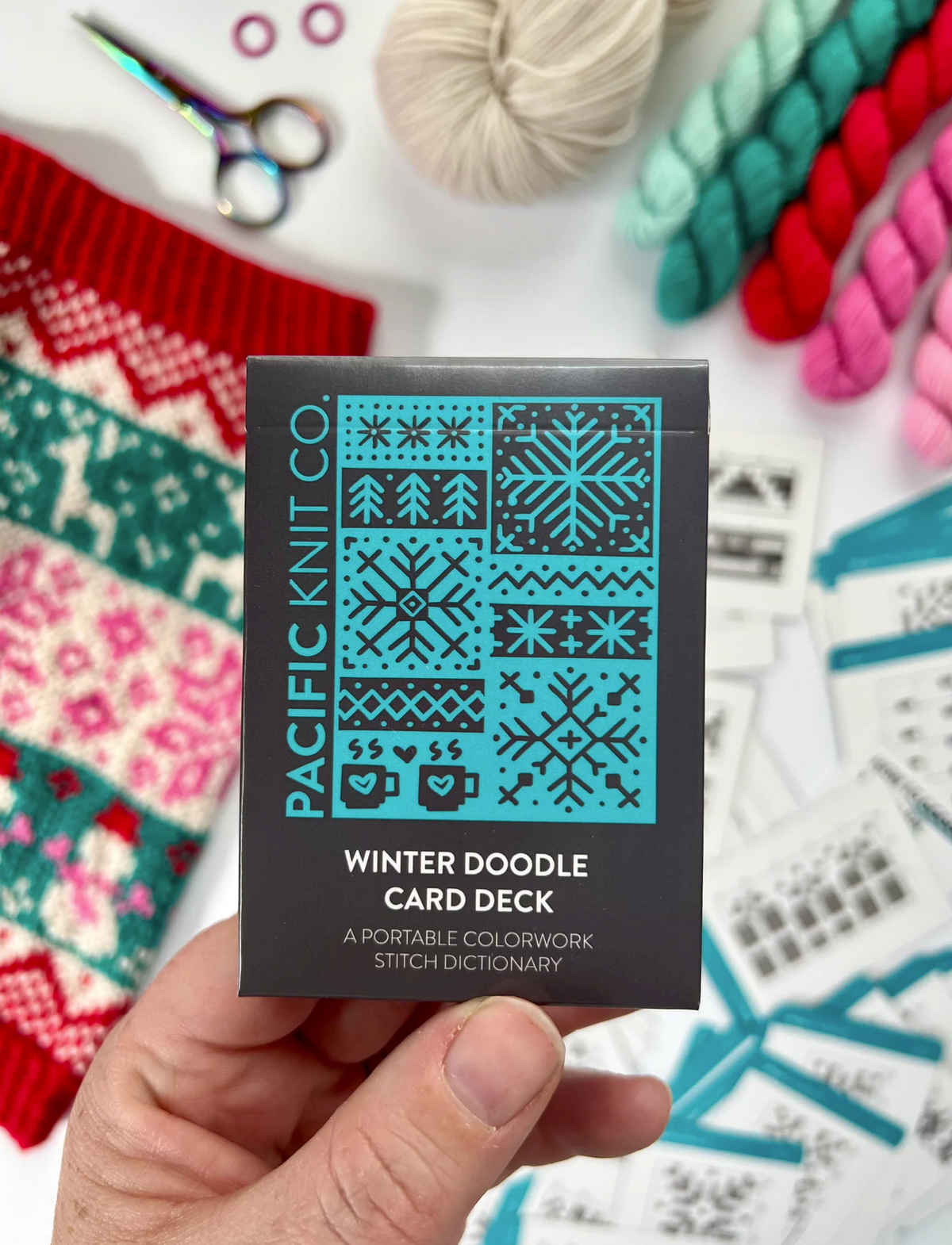 Pacific Knit Co - Winter Doodle Card Deck - YourNextKnit