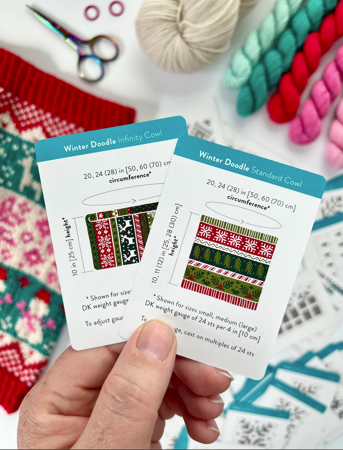 Pacific Knit Co - Winter Doodle Card Deck - YourNextKnit