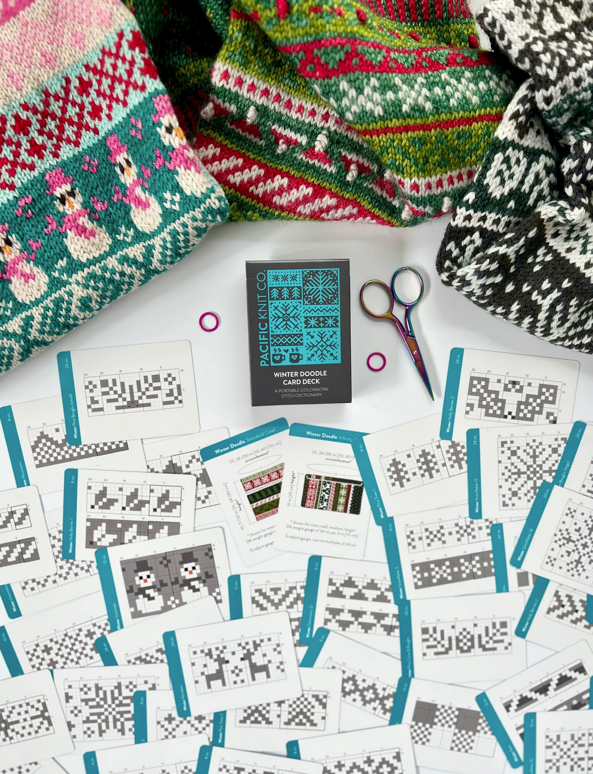 Pacific Knit Co - Winter Doodle Card Deck