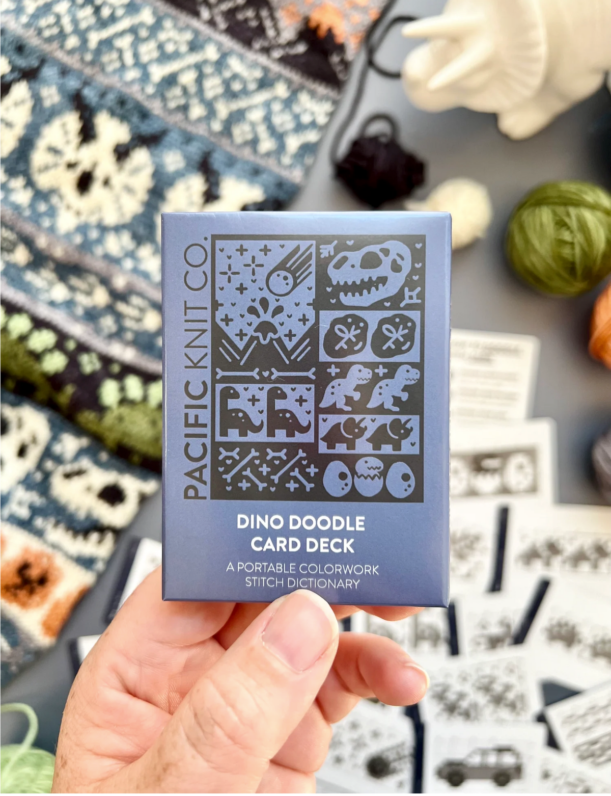 Pacific Knit Co - Dino Doodle Card Half Deck - YourNextKnit