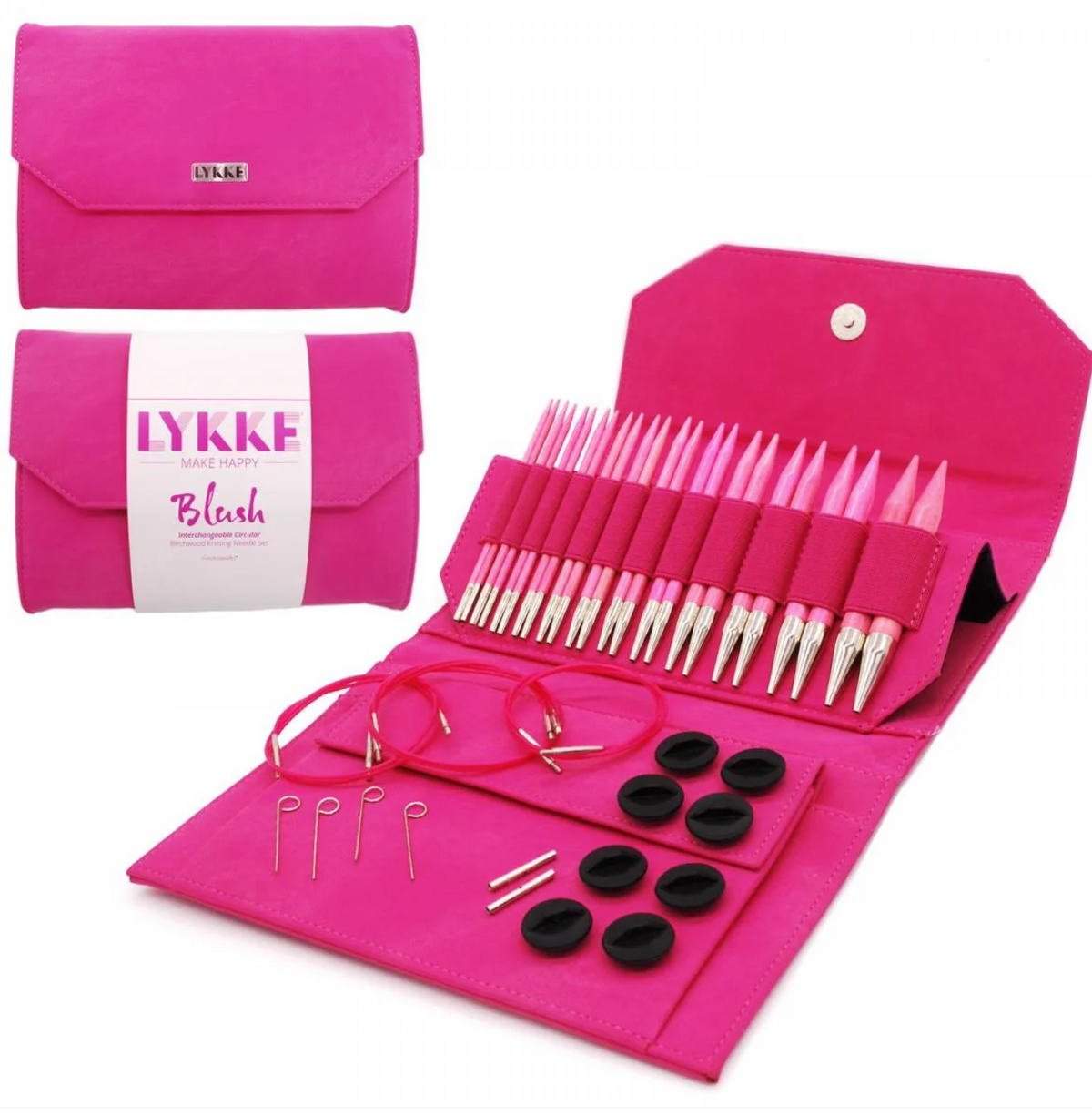 LYKKE - BLUSH Interchangeable Needle Set - YourNextKnit