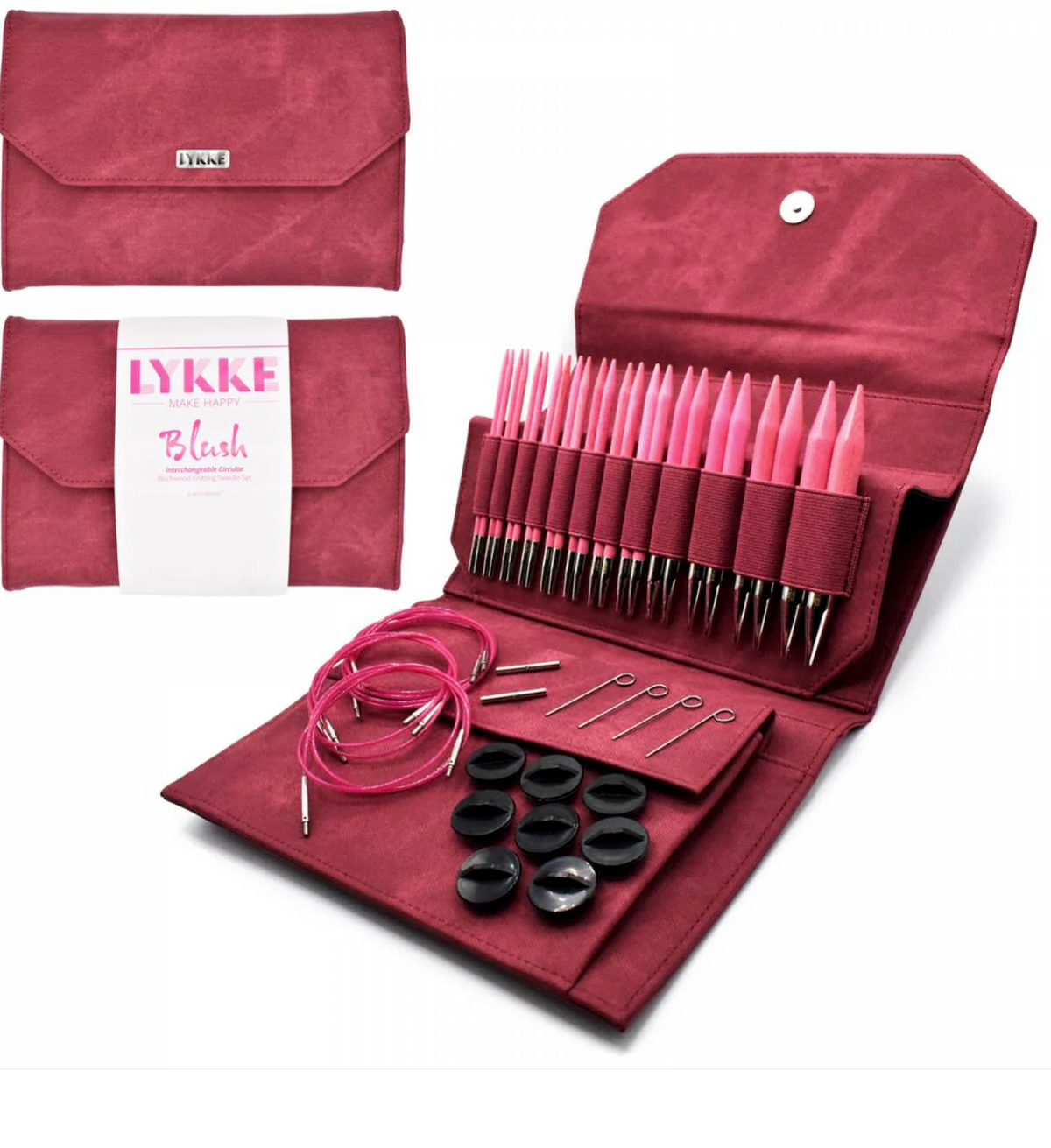 LYKKE - BLUSH Interchangeable Needle Set - YourNextKnit