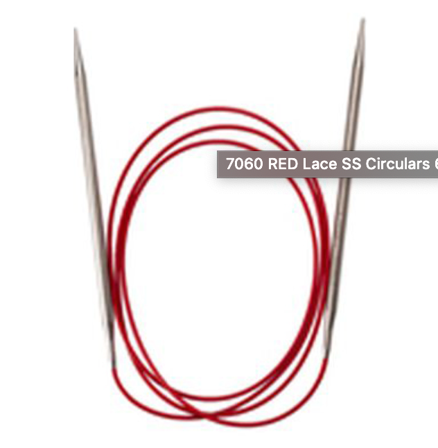 Chiagoo - RED Lace SS Circulars 60"/150cm - YourNextKnit
